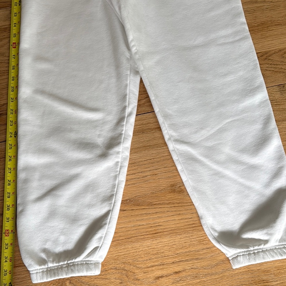 White Women's Jogger Sweatpants